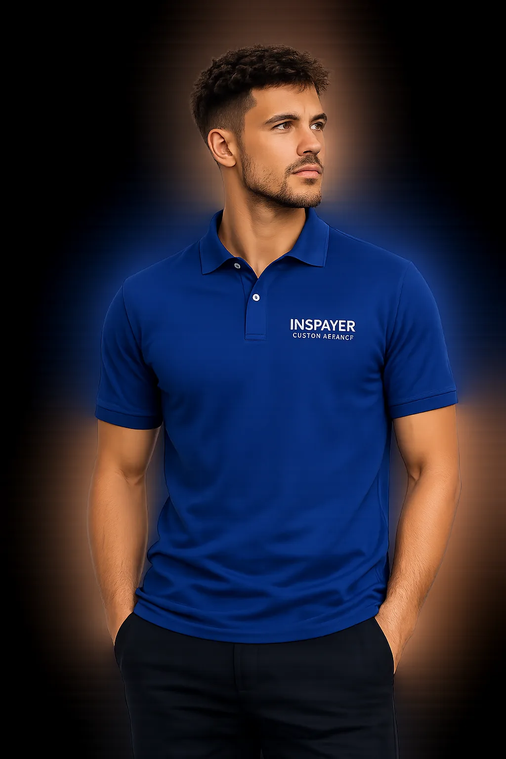 Custom branded polo shirt